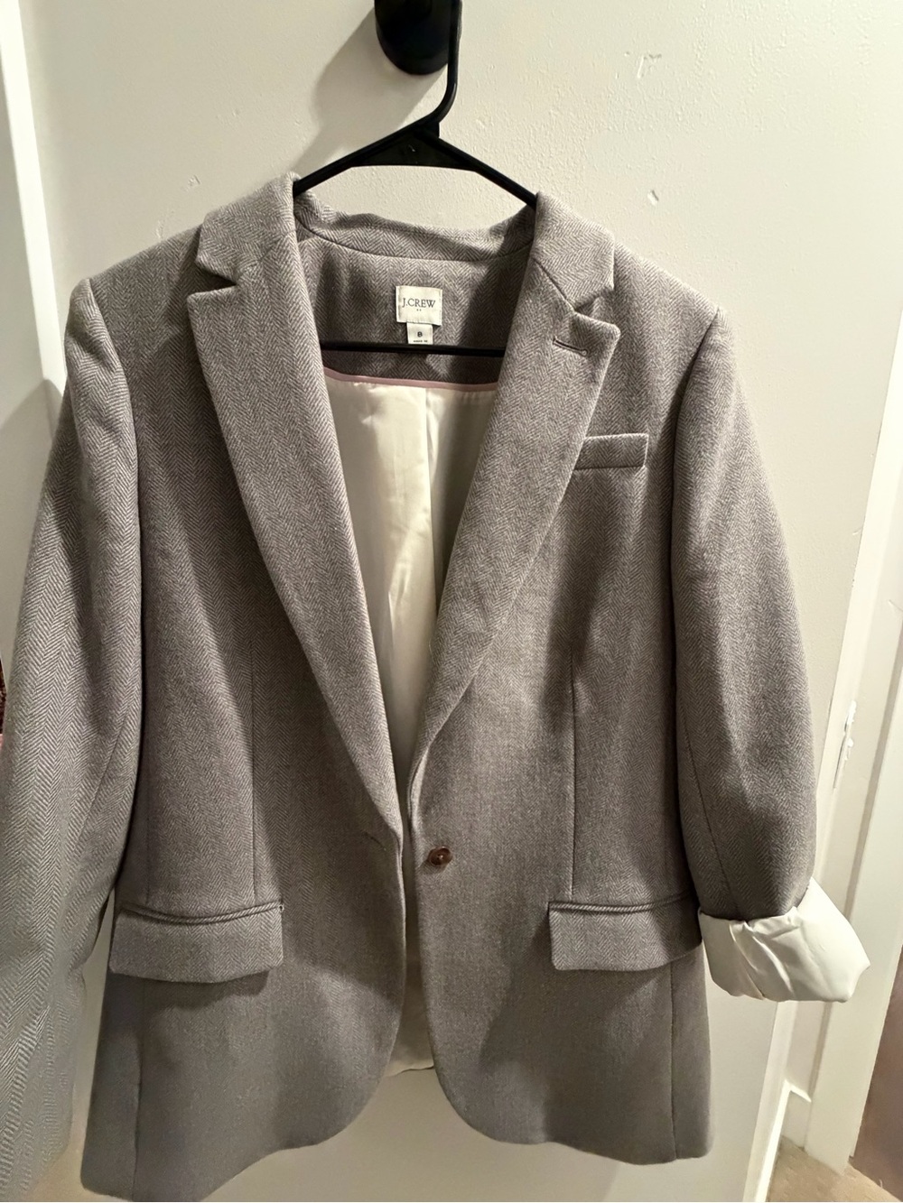 J. Crew Women's Gray Tailored Blazer